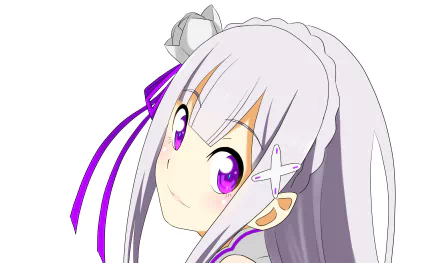 Emilia (Re:ZERO) Anime Re:Zero - Starting Life in Another World HD Desktop Wallpaper | Background Image