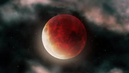 star space blood moon nature moon HD Desktop Wallpaper | Background Image