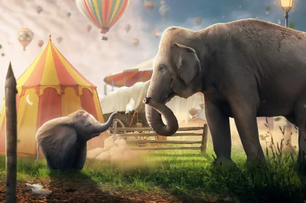 Dumbo circus elephant movie Dumbo (2019) HD Desktop Wallpaper | Background Image