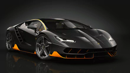black car car supercar Lamborghini vehicle Lamborghini Centenario HD Desktop Wallpaper | Background Image