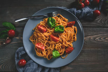 still life tomato meal pasta food spaghetti HD Desktop Wallpaper | Background Image