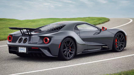 coupé black car supercar vehicle Ford GT HD Desktop Wallpaper | Background Image