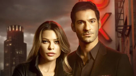 Tom Ellis Lucifer Morningstar Lauren German Chloe Decker Lucifer (TV Show) TV Show Lucifer HD Desktop Wallpaper | Background Image