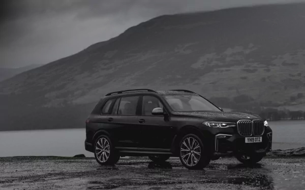 black car SUV car BMW vehicle BMW X7 HD Desktop Wallpaper | Background Image