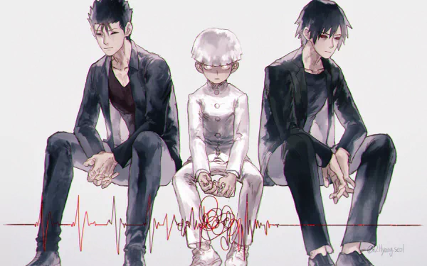 Keiji Mogami Ryo Shimazaki Shigeo Kageyama Anime Mob Psycho 100 HD Desktop Wallpaper | Background Image