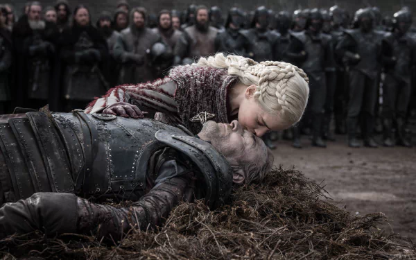 Iain Glen Emilia Clarke Jorah Mormont Daenerys Targaryen TV Show Game Of Thrones HD Desktop Wallpaper | Background Image