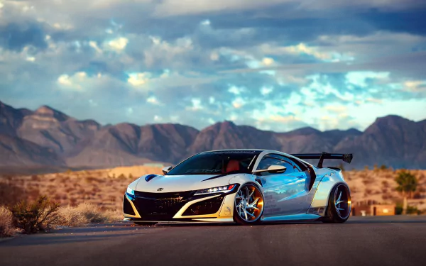 supercar white car car Acura vehicle Acura NSX HD Desktop Wallpaper | Background Image