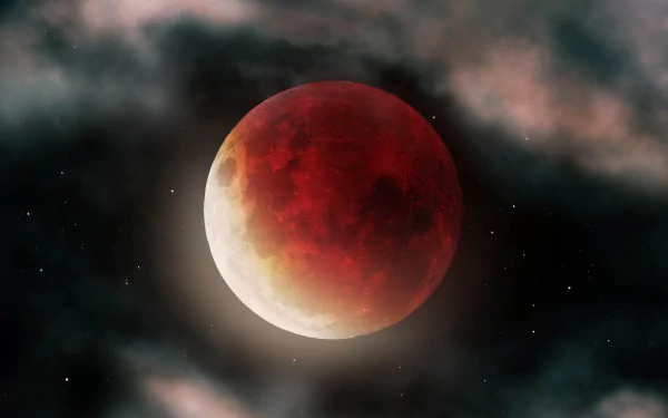 star space blood moon nature moon HD Desktop Wallpaper | Background Image