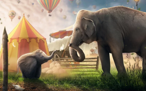 Dumbo circus elephant movie Dumbo (2019) HD Desktop Wallpaper | Background Image