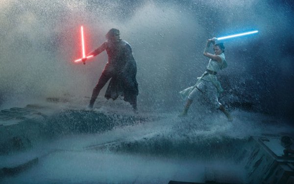 Movie Star Wars: The Rise of Skywalker Star Wars Kylo Ren Rey Lightsaber HD Wallpaper | Background Image