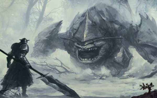 Fantasy Warrior Monster HD Wallpaper | Background Image