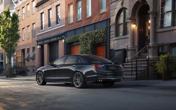 black car sedan full-size car vehicle Cadillac CT6 HD Desktop Wallpaper | Background Image