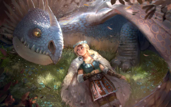 Astrid from How to Train Your Dragon in a stunning HD desktop wallpaper from How to Train Your Dragon: The Hidden World.