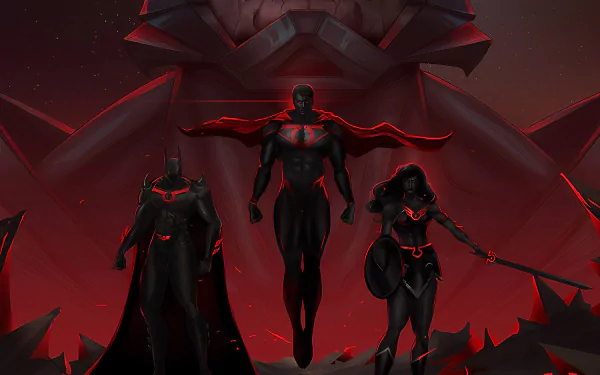 Wonder Woman Superman Batman Comic Justice League Dark HD Desktop Wallpaper | Background Image