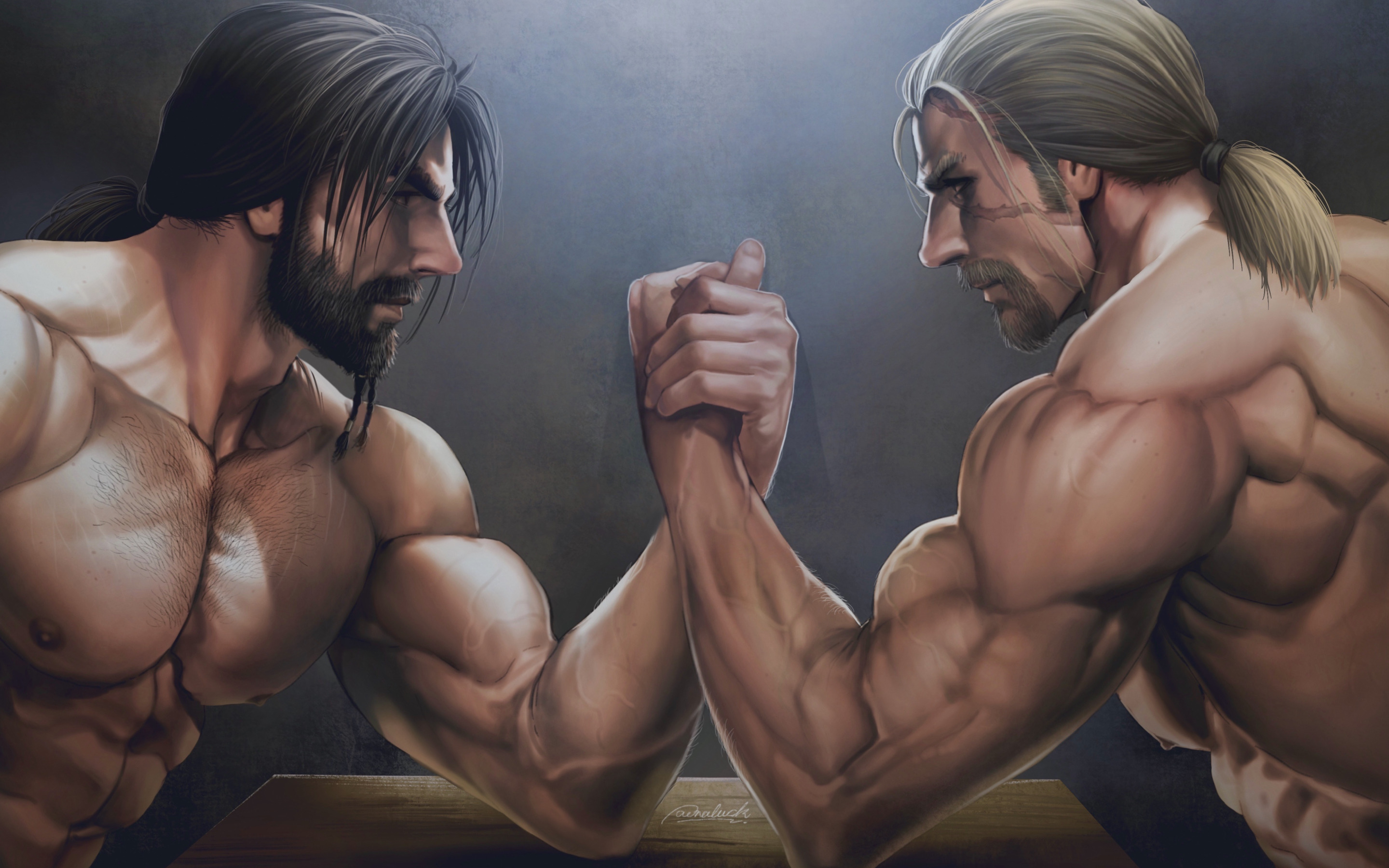 Arm wrestling by aenaluck
