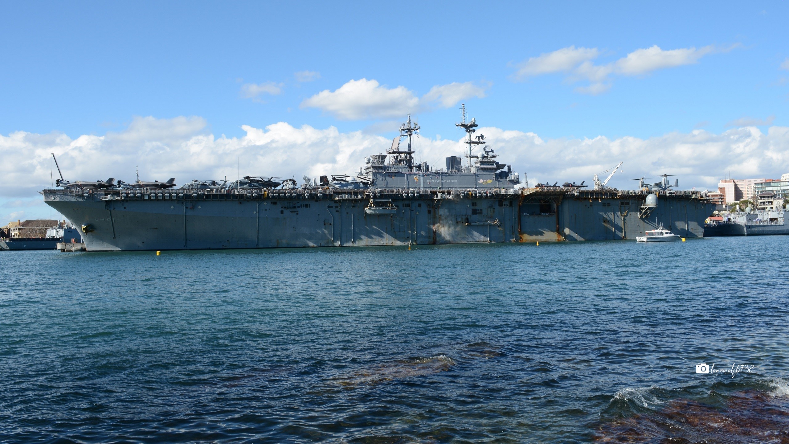 Military USS Wasp (LHD-1) HD Wallpaper | Background Image