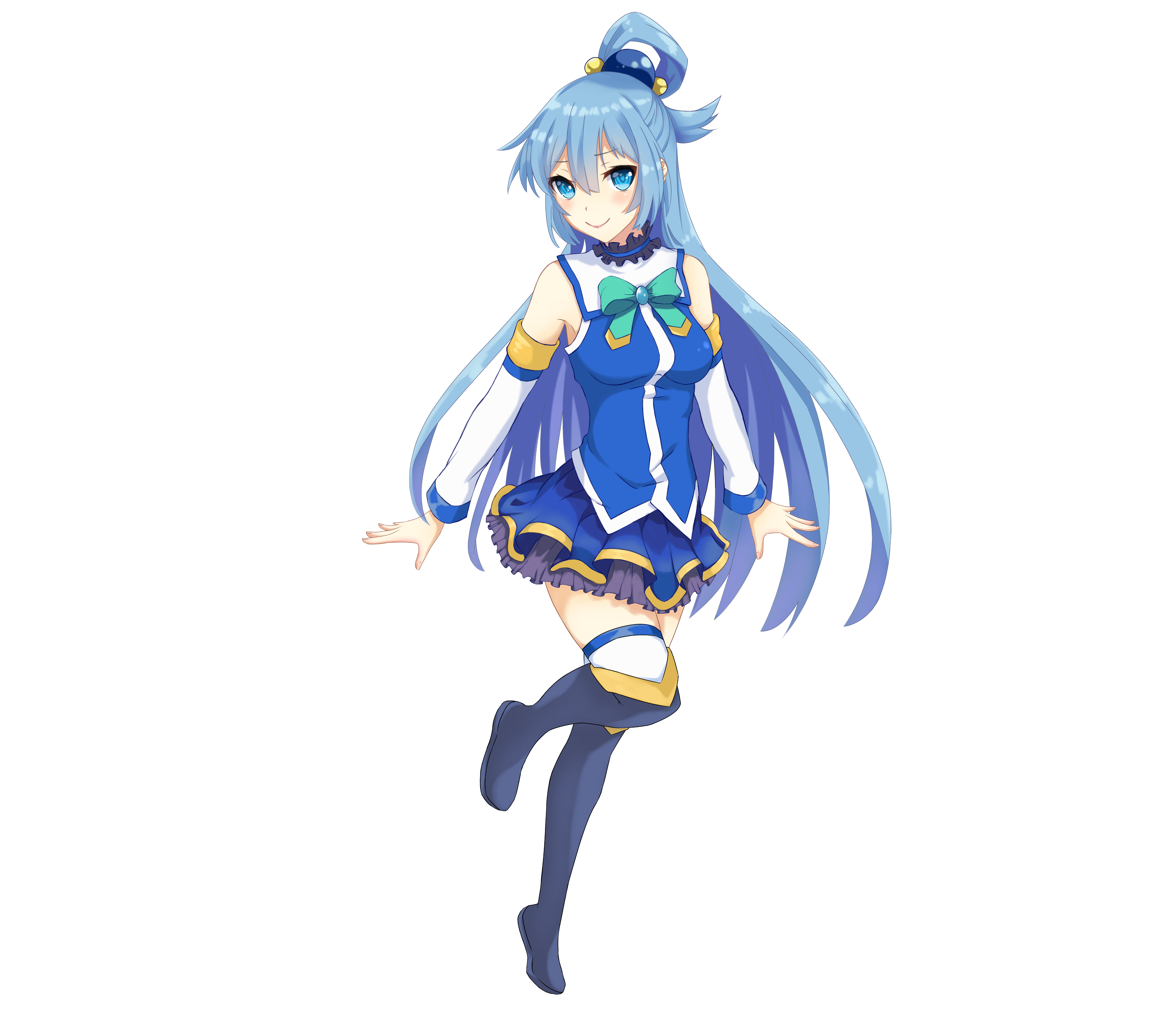 KonoSuba Anime Aqua Manga Seiyu, Anime transparent background PNG clipart