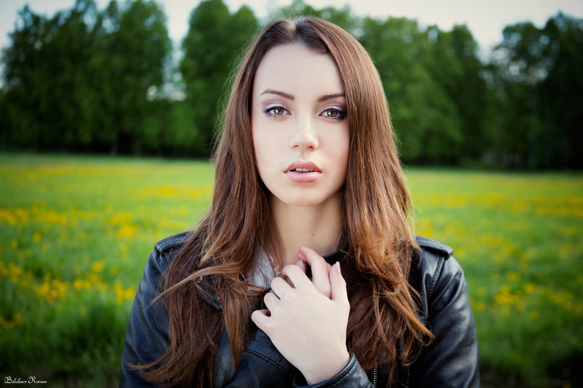 Download Brown Eyes Depth Of Field Brunette Woman Model HD Wallpaper by ...