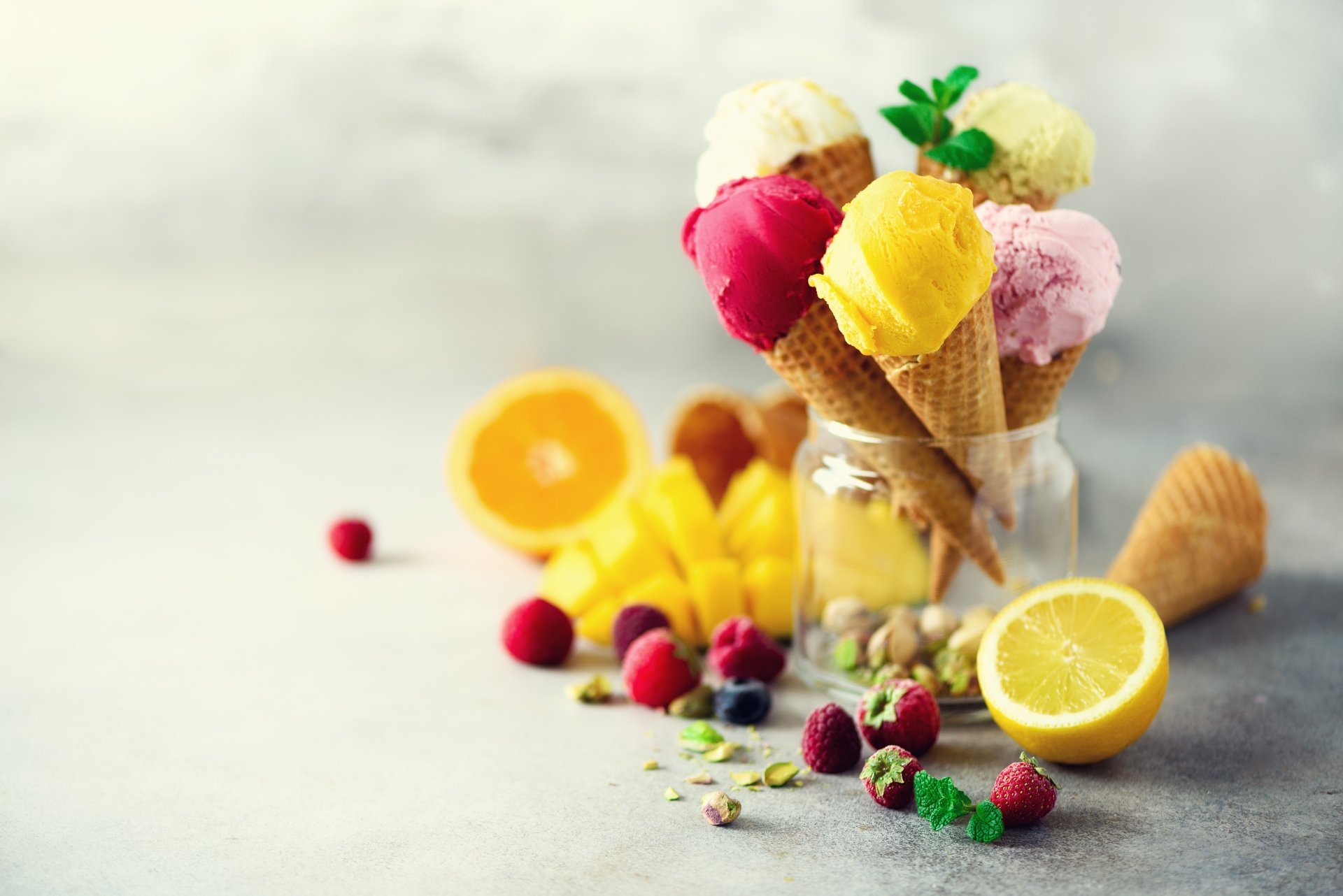 Download Still Life Waffle Dessert Food Ice Cream 4k Ultra HD Wallpaper