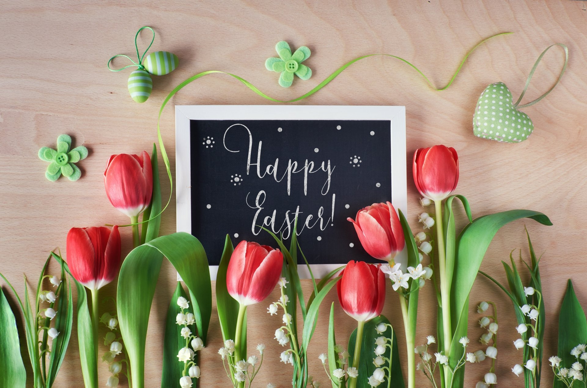 Download Tulip Happy Easter Flower Holiday Easter 4k Ultra HD Wallpaper