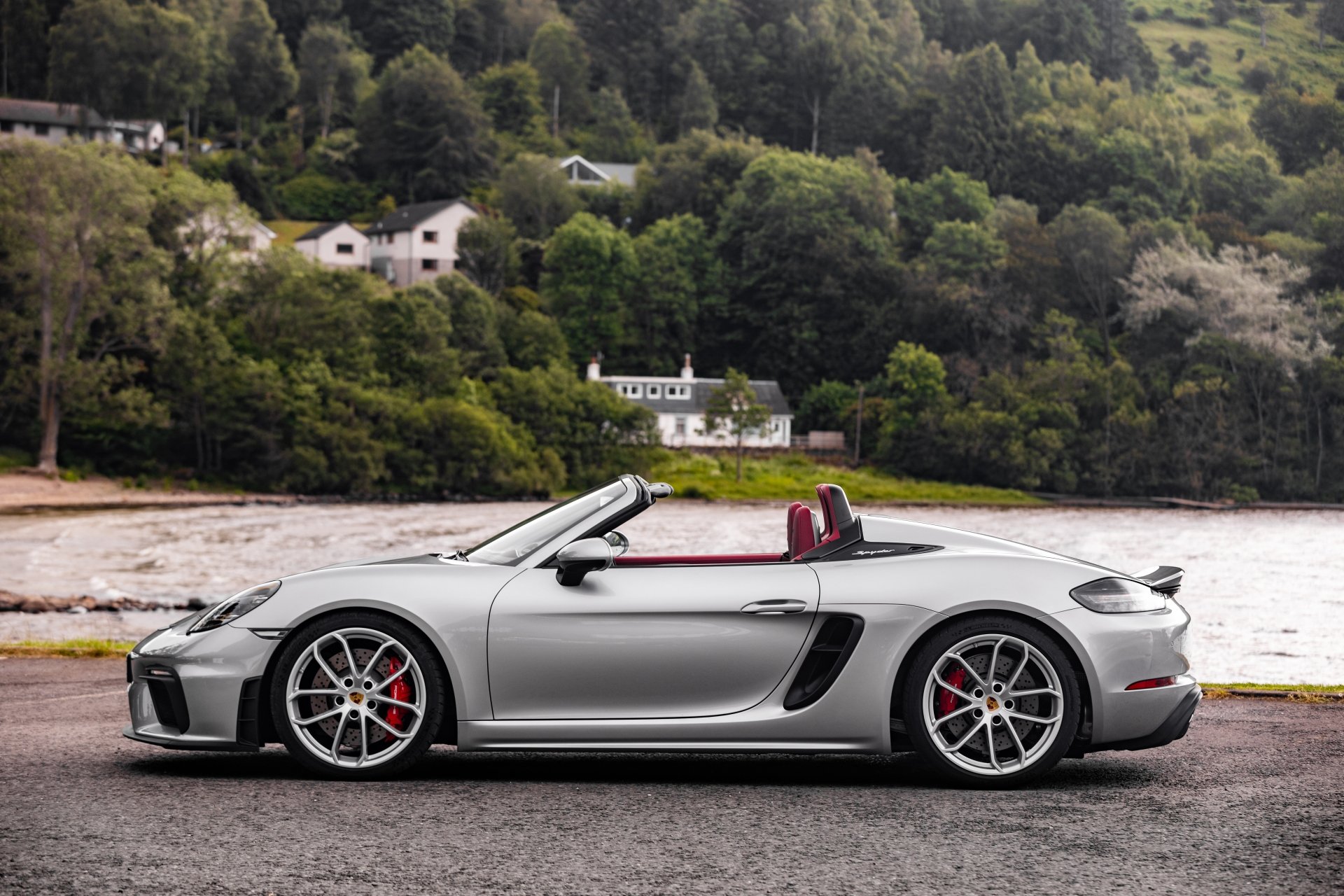 Download Silver Car Car Porsche Porsche Vehicle Porsche Spyder K Ultra Hd Wallpaper