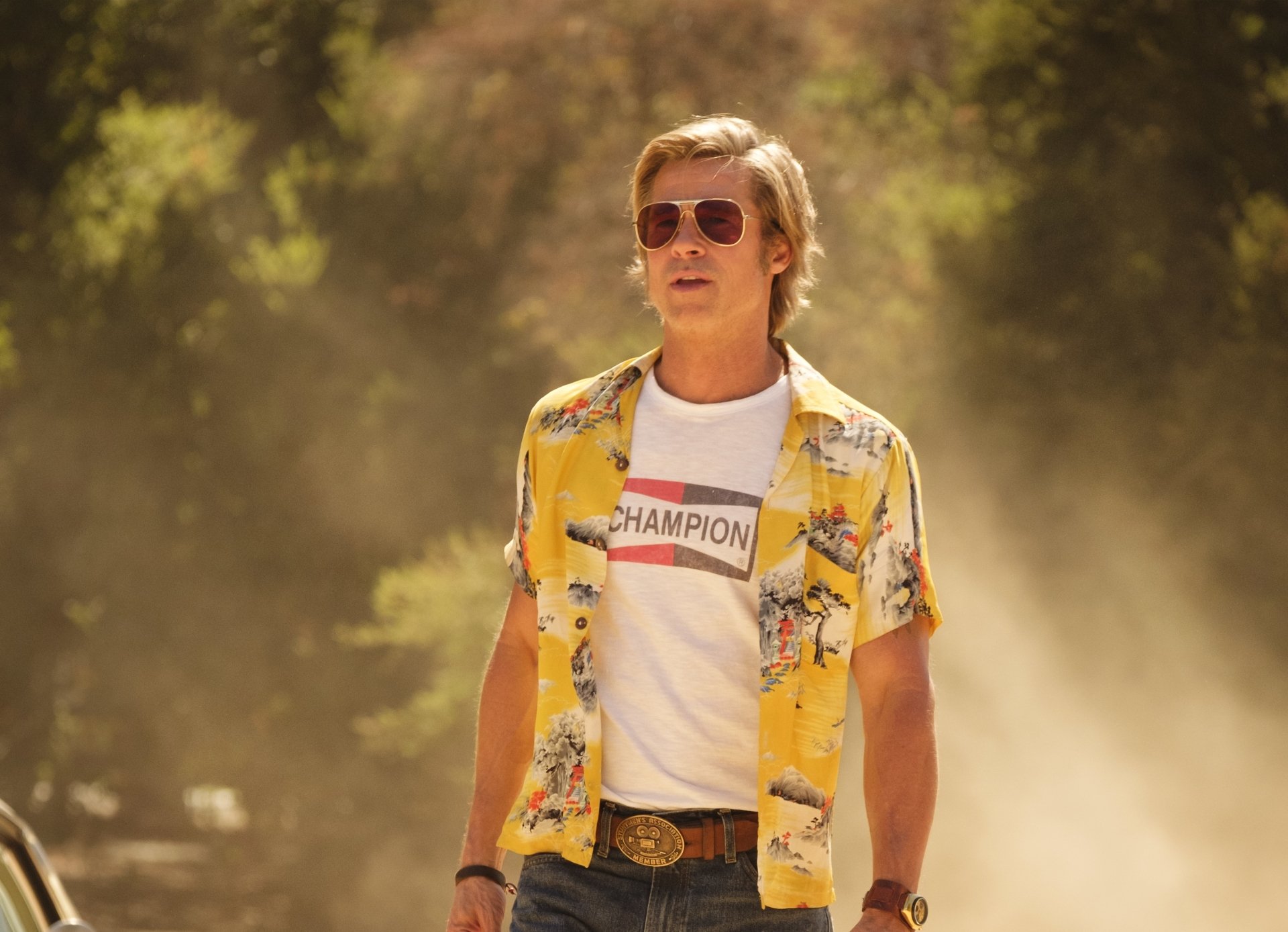 Download Cliff Booth Brad Pitt Movie Once Upon A Time In Hollywood 4k Ultra HD Wallpaper