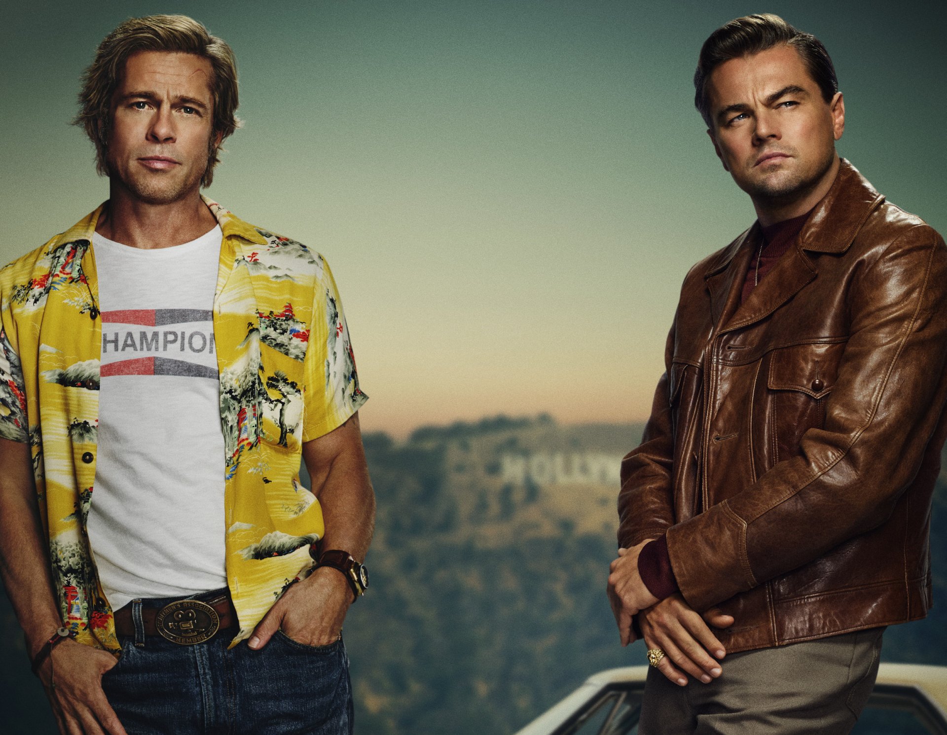Download Rick Dalton Cliff Booth Leonardo Dicaprio Brad Pitt Movie Once Upon A Time In Hollywood HD Wallpaper