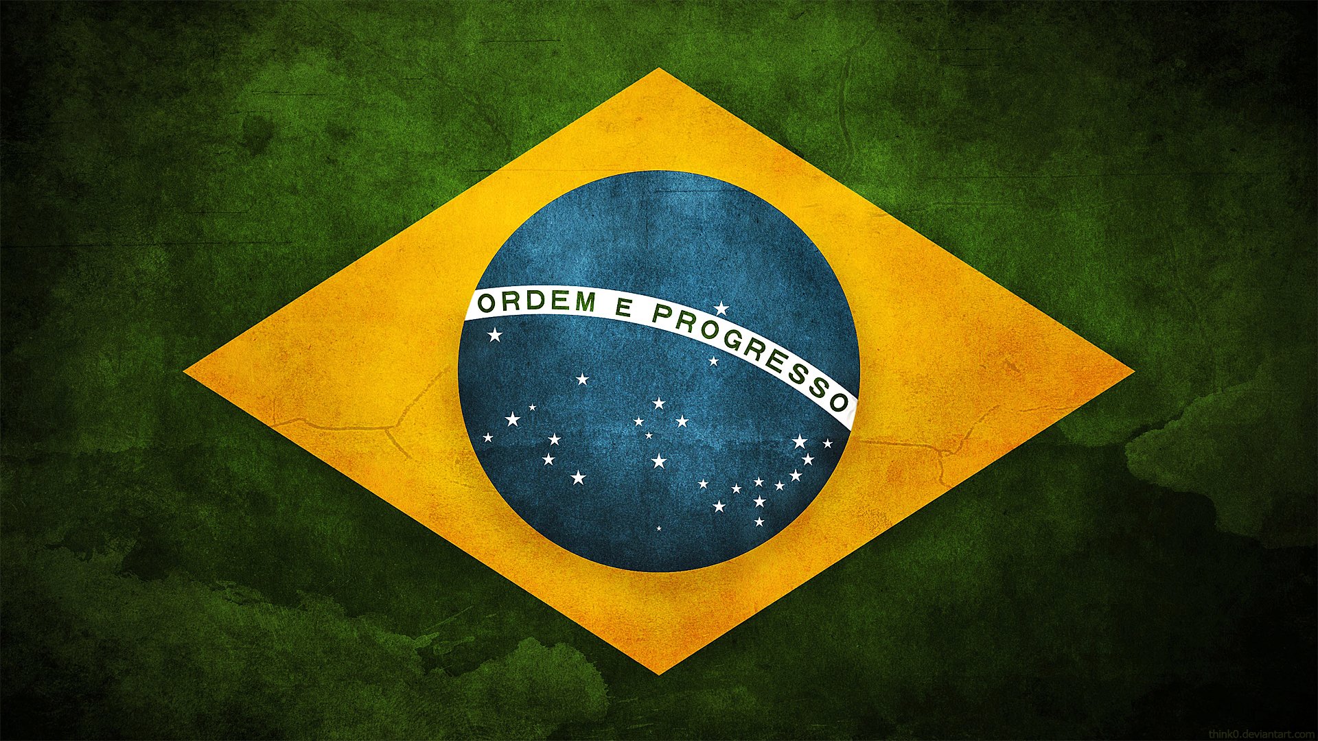 Flag Of Brazil HD Wallpaper | Background Image | 1920x1080