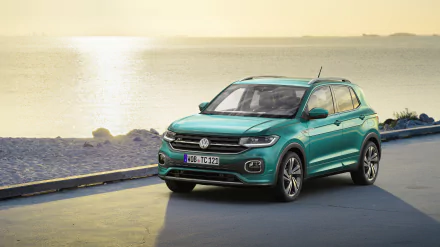 SUV car Volkswagen vehicle Volkswagen T-Cross HD Desktop Wallpaper | Background Image
