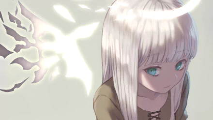 white hair Anime Original HD Desktop Wallpaper | Background Image