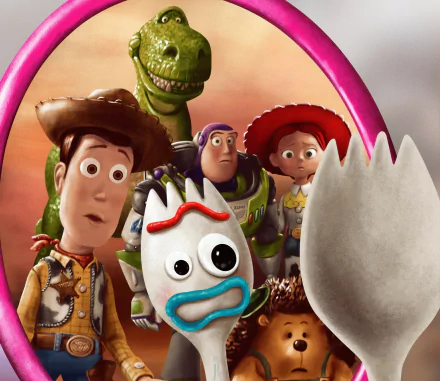 Forky (Toy Story) Buzz Lightyear Woody (Toy Story) movie Toy Story 4 HD Desktop Wallpaper | Background Image