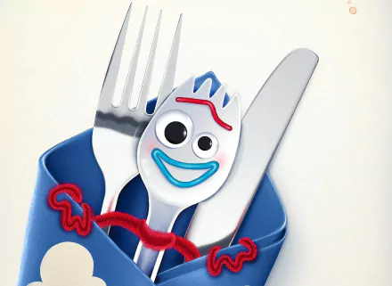 Forky (Toy Story) movie Toy Story 4 HD Desktop Wallpaper | Background Image