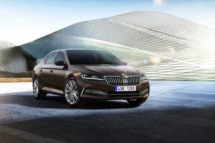 brown car car Skoda vehicle Skoda Superb HD Desktop Wallpaper | Background Image