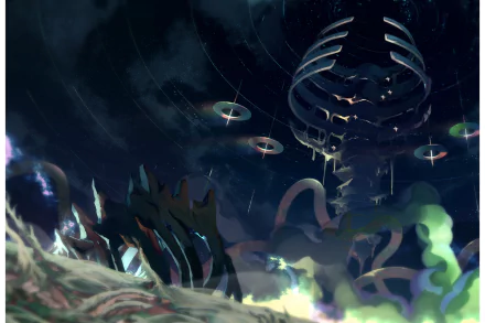 night Anime Original anime night bones HD Desktop Wallpaper | Background Image