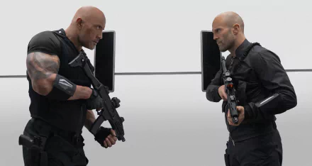 Jason Statham Deckard Shaw Luke Hobbs Dwayne Johnson movie Fast & Furious Presents: Hobbs & Shaw HD Desktop Wallpaper | Background Image