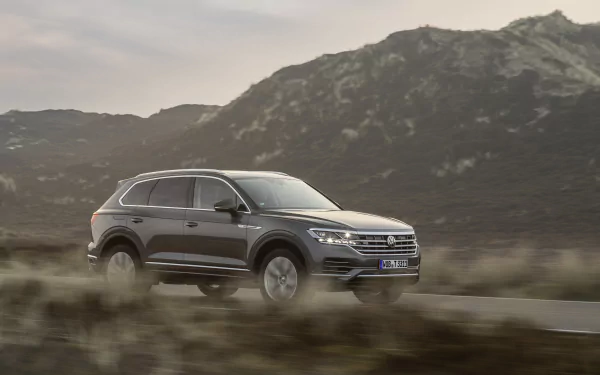 SUV silver car car Volkswagen vehicle Volkswagen Touareg HD Desktop Wallpaper | Background Image