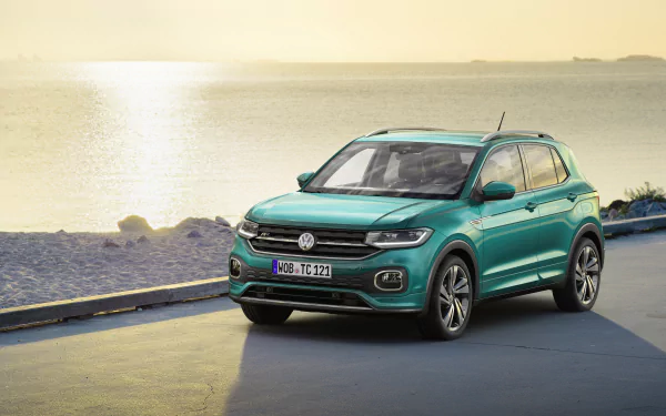 SUV car Volkswagen vehicle Volkswagen T-Cross HD Desktop Wallpaper | Background Image