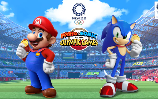 Sonic the Hedgehog Mario video game Mario & Sonic at the Olympic Games Tokyo 2020 HD Desktop Wallpaper | Background Image