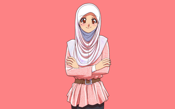 Anime Girl Hijab HD Wallpaper | Background Image