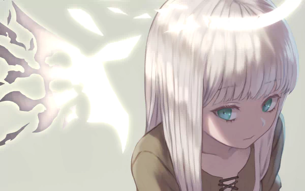 white hair Anime Original HD Desktop Wallpaper | Background Image