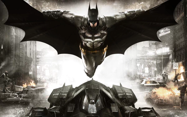 DC Comics batmobile Batman video game Batman: Arkham Knight HD Desktop Wallpaper | Background Image