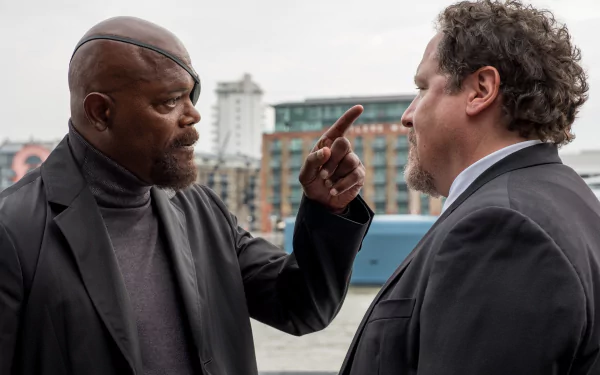 Happy Hogan Jon Favreau Samuel L. Jackson Nick Fury movie Spider-Man: Far From Home HD Desktop Wallpaper | Background Image