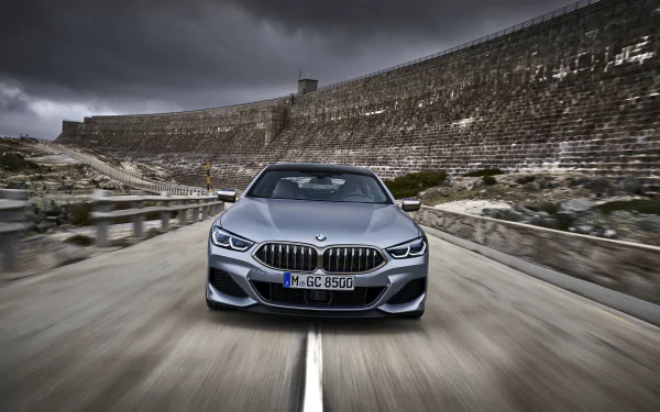 silver car car BMW vehicle BMW 8 Series HD Desktop Wallpaper | Background Image