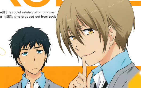 Arata Kaizaki Ryou Yoake Anime ReLIFE HD Desktop Wallpaper | Background Image