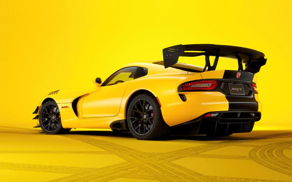 yellow car car Dodge Viper Dodge vehicle Dodge Viper SRT HD Desktop Wallpaper | Background Image