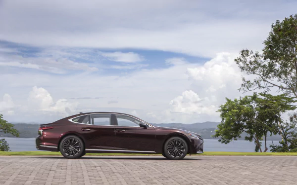 brown car car Lexus Lexus LS vehicle Lexus LS 500 HD Desktop Wallpaper | Background Image