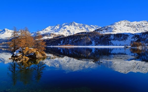 Earth Reflection Mountain Lake Switzerland Nature HD Wallpaper | Background Image