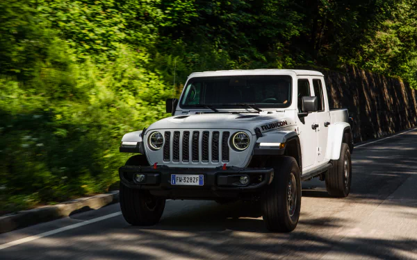 white car car Jeep vehicle Jeep Gladiator HD Desktop Wallpaper | Background Image