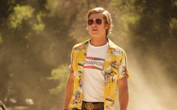Cliff Booth Brad Pitt movie Once Upon A Time In Hollywood HD Desktop Wallpaper | Background Image
