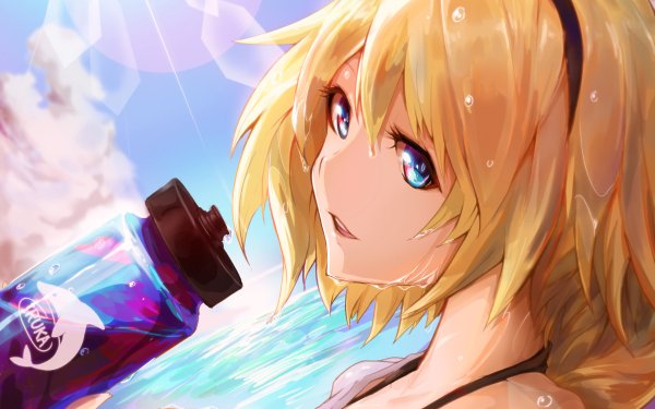 Anime Fate/Grand Order Fate Series Jeanne d'Arc Ruler Blue Eyes Blonde HD Wallpaper | Background Image